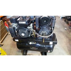 BLACK 30 GALLON12HP TRUCK MOUNT AIR COMPRESSOR WORKING