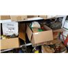 Image 1 : SHELF LOT OF MODEL TRAIN SCENERY ETC