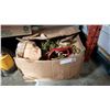 Image 1 : BOX OF ROPE AND CHAIN SAW PARTS