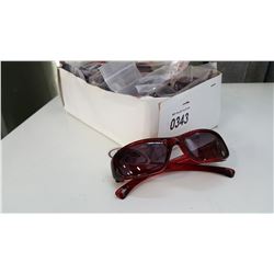 12 PAIRS NEW RYDERS LUSCIOUS RED SUNGLASSES RETAIL $40 EACH