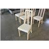 Image 3 : 6 WHITE DINING CHAIRS