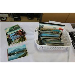 TRAY OF VINTAGE POST CARDS