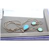 Image 1 : STERLING TURQUOISE PENDANT AND EARRINGS