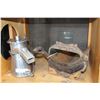 Image 1 : RUSSEL EXCEL CREAMAKER AND VINTAGE CHEESE SLICER