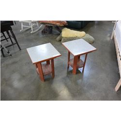 2 SMALL END TABLES