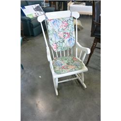 WHITE ROCKING CHAIR