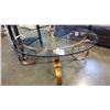 Image 1 : ROUND GLASSTOP METAL BASE COFFEE TABLE