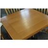 Image 2 : MAPLE DINING TABLE WITH TWO DRAW LEAFS AND FOUR CHAIRS