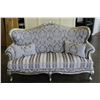 Image 2 : NEW ASHLEY SIGNATURE DESIGN CARVED ORNATE SILVER SOFA AND LOVESEAT RETAIL $6,000