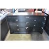 Image 2 : NEW ASHLEY SIGNATURE DESIGN DARK DISTRESSED 6 DRAWER DRESSER, RETAIL $799