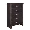 Image 1 : NEW ASHLEY SIGNATURE DESIGN DARK DISTRESSED 5 DRAWER CHEST, RETAIL $679