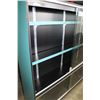 Image 2 : 72" BY 72" ILLUMINATED GLASSDOOR DISPLAY CABINET W/ SHELVES