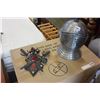 Image 1 : ICE BUCKET HELMET AND DECORATIVE WEAPON WALL HANGING