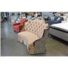Image 2 : NEW COMPOSITIONS BROWN FABRIC CURVED LOVESEAT, RETAIL $3200