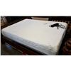 Image 1 : TEMPURPEDIC ERGO PLUS DOUBLE SIZE ADJUSTABLE BED WITH WIRELESS REMOTE GRAY UPOLSTERED AND PURPLE MEM