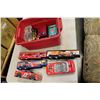 Image 1 : SMALL RED TOTE OF NASCAR TOYS