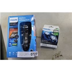 NEW PHILLIPS 3 THOUSAND CORDLESS EASY SHAVER WITH EXTRA SHAVE HEAD