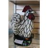 Image 1 : LEADED GLASS ROOSTER LAMP