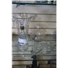 Image 1 : CRYSTAL DECANTER SET AND 2 VASES