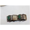 Image 3 : SILVER AND JADE BRACELET W/ DRUM