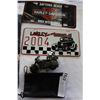 Image 2 : HARLEY DAVIDSON AND MOTORCYCLE TIN SIGNS, LICENSE PLATE COVER, AND HARLEY LIGHTER