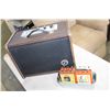 Image 1 : VOICE PROJECTOR 23 AND METAL TIN OF 8 TRACK TAPES