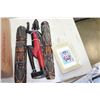Image 2 : CARVED WOOD FIGURES BRASSWARE AND DECOR