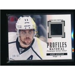 15-16 UD Portfolio Premium Jersey Anze Kopitar