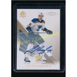 17-18 SP Authentic Limited Auto Colton Parayko
