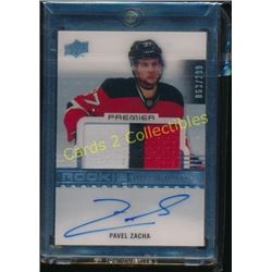 16-17 UD Premier #85 Pavel Zacha JSY AU RC