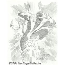 Brent Anderson - Nightcrawler Sketch Original Art (2004).