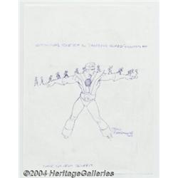 Jon Bogdanove - Colossal Boy Sketch Original Art (2004).