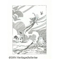 Darwyn Cooke - Professor X Illustration Original Art (2004).