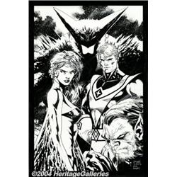 Jim Lee - Futurians Pin Up Original Art (2004).