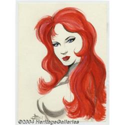 Mike Pascale - Phoenix Pin Up Original Art (2004).