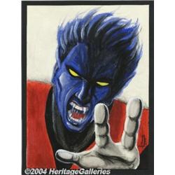 Mike Pascale - Nightcrawler Pin Up Original Art (2004).