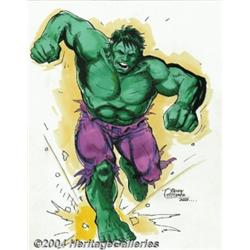 Brian Postman - Hulk Pin Up Original Art (2003).