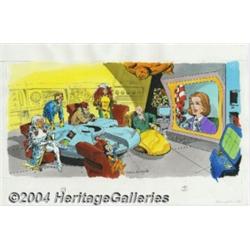 Marie Severin - X-Men: Enter the X-Men page 6-7 Illustration Original Art (Random House, 1994).