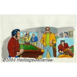 Marie Severin - X-Men: Enter the X-Men page 8-9 Illustration Original Art (Random House, 1994).