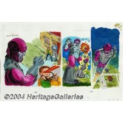 Marie Severin - X-Men: Enter the X-Men Page 12-13 Illustration Original Art (Random House, 1994).