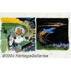 Marie Severin - X-Men: Enter the X-Men page 14-15 Illustrations Original Art (Random House, 1994).