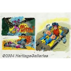 Marie Severin - X-Men: Enter the X-Men page 16-17 Illustration Original Art (Random House, 1994).