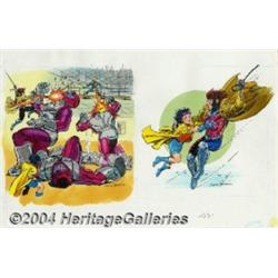 Marie Severin - X-Men: Enter the X-Men page 22-23 Illustration Original Art (Random House, 1994).