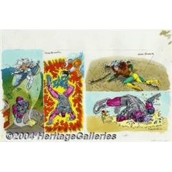 Marie Severin - X-Men: Enter the X-Men page 24-25 Illustration Original Art (Random House, 1994).