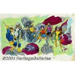 Marie Severin - X-Men: Enter the X-Men page 28-29 Illustration Original Art (Random House, 1994).