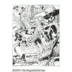 Walt Simonson - X-Men and Legion of Superheroes Illustration Original Art (2004).