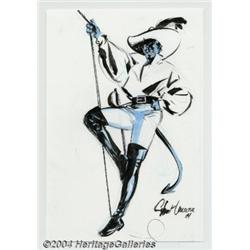 Stewart - Nightcrawler Pin Up Original Art (undated).