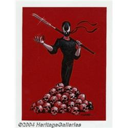 Matt Wagner - Grendel Pin Up Original Art (2004).