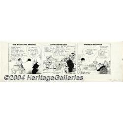 Rube Goldberg - Cartoon Follies of 1927 Daily Comic Strip Original Art, dated 1-12-27 (McNaught Synd