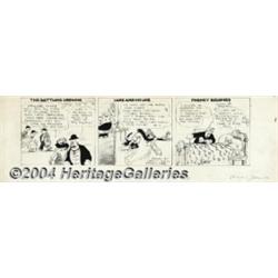 Rube Goldberg - Cartoon Follies of 1927 Daily Comic Strip Original Art, dated 1-13-27 (McNaught Synd